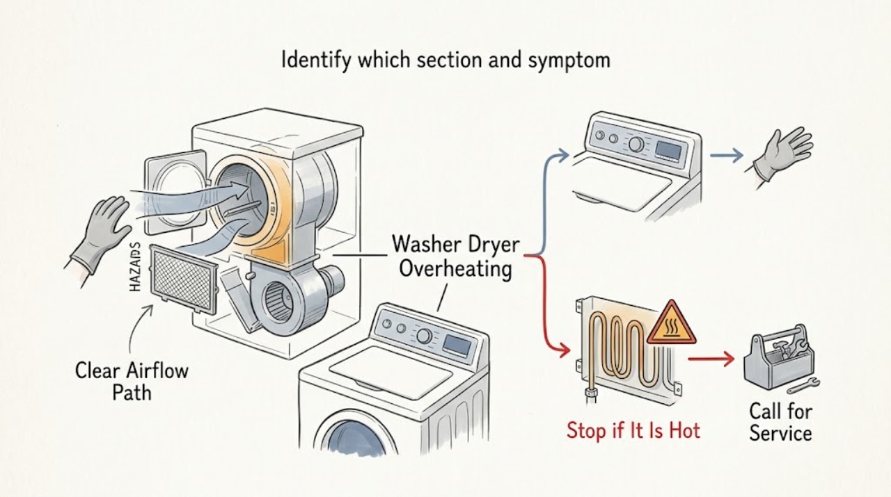 Washer Dryer Overheating