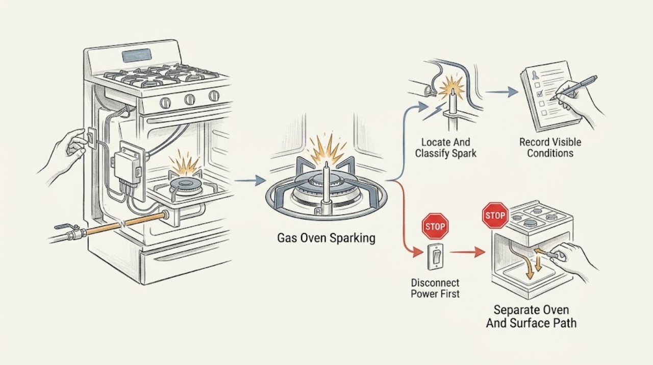Gas Oven Sparking