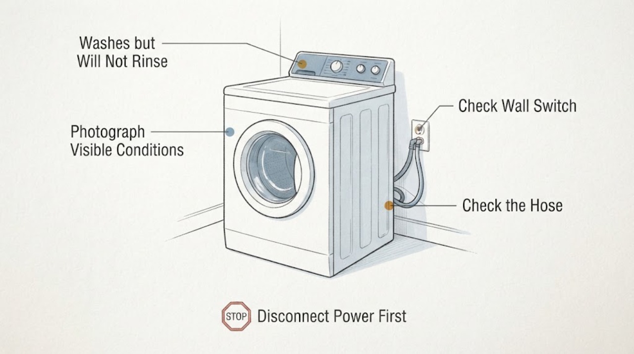 Washes but Will Not Rinse