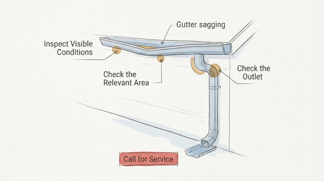 Gutter sagging