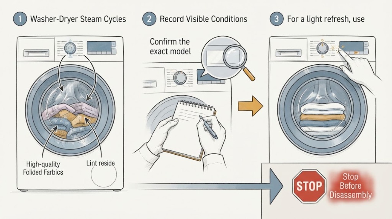 Washer-Dryer Steam Cycles