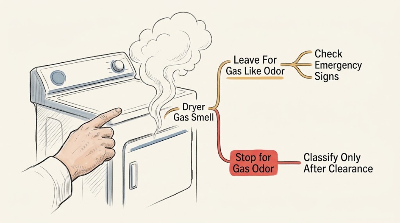 Dryer Gas Smell