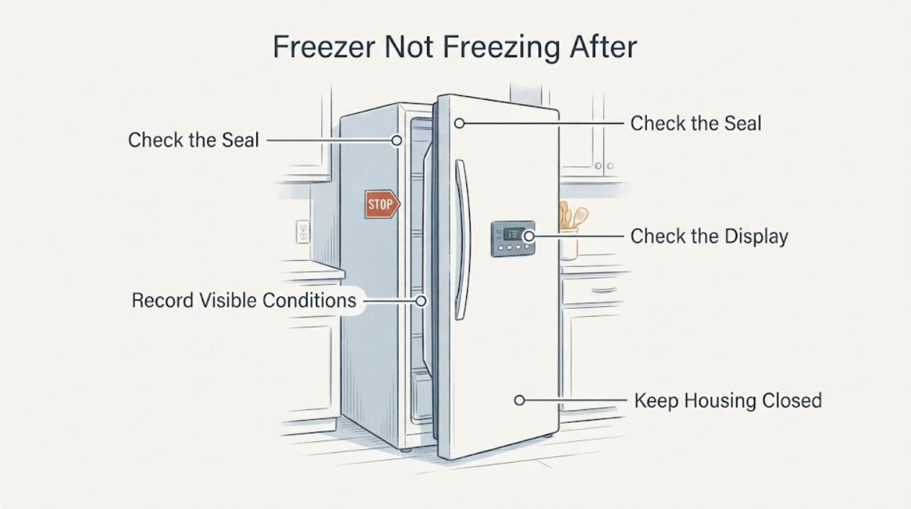 Freezer Not Freezing After