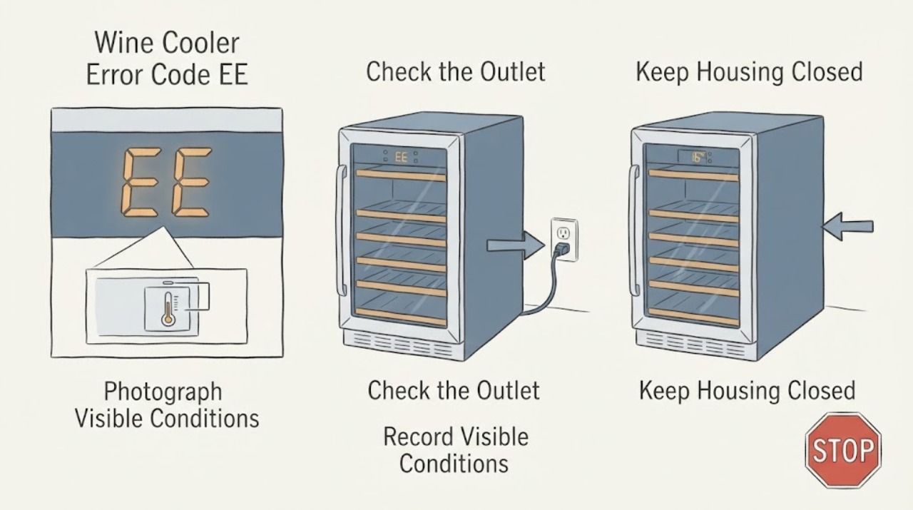 Wine Cooler Error Code EE
