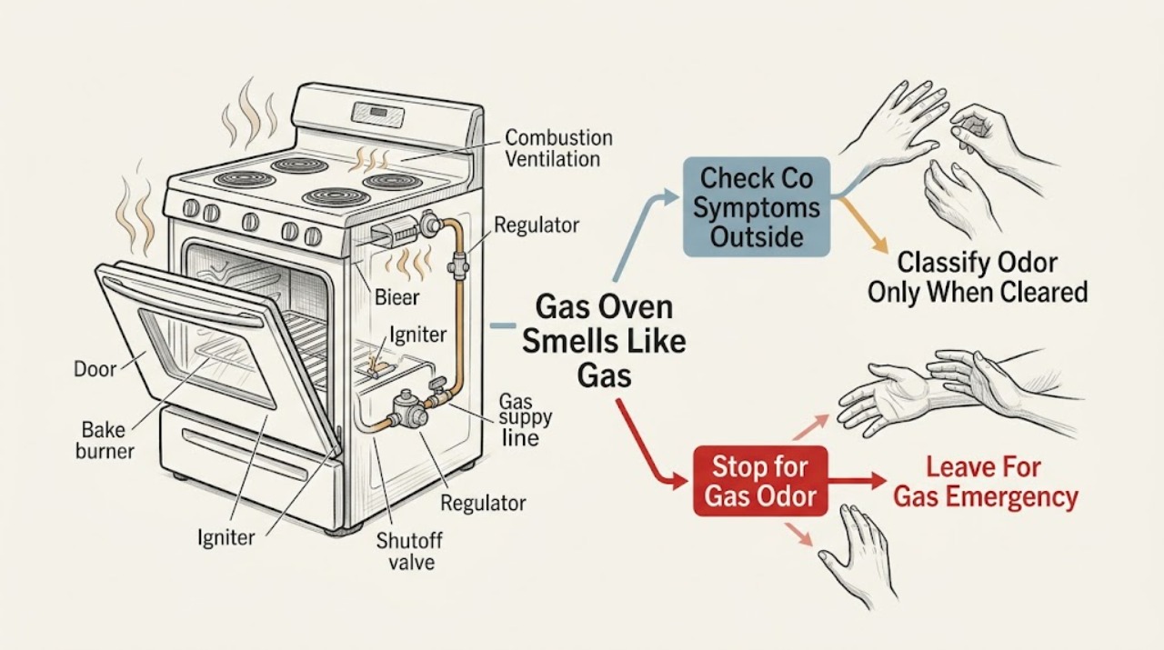 Gas Oven Smells Like Gas
