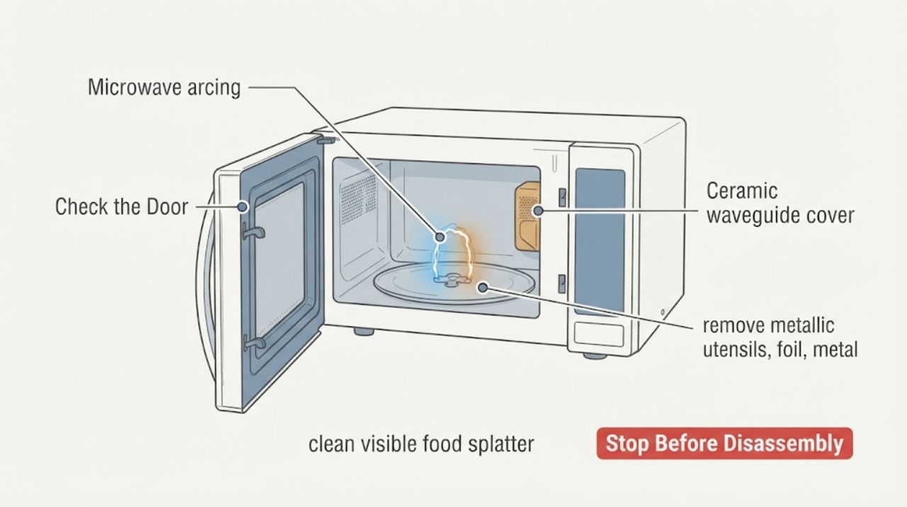 Microwave arcing