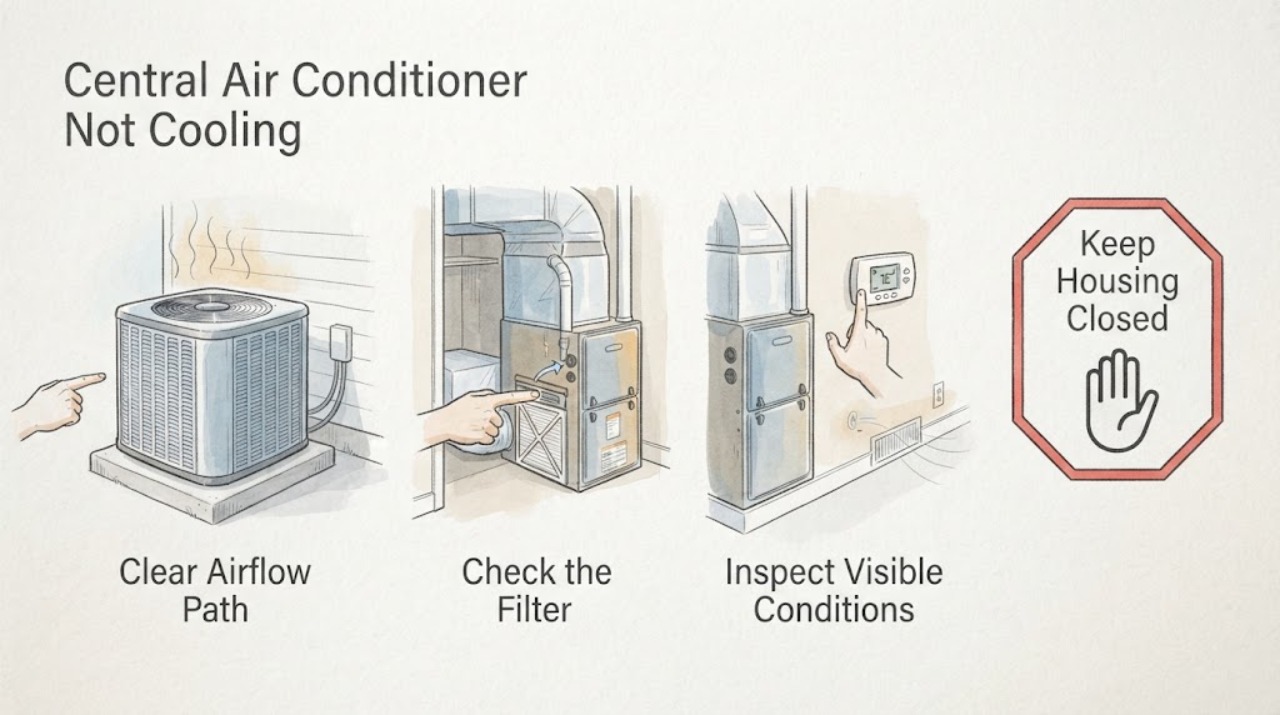 Central Air Conditioner Not Cooling