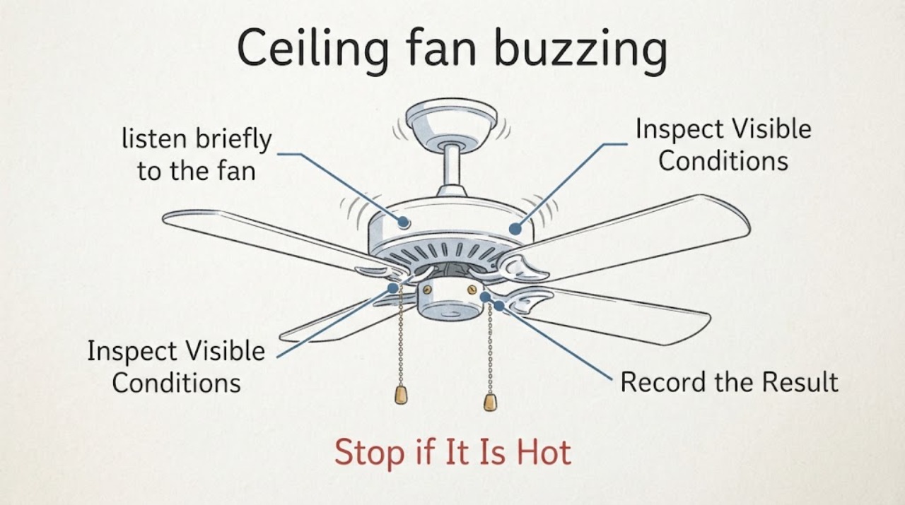 Ceiling fan buzzing