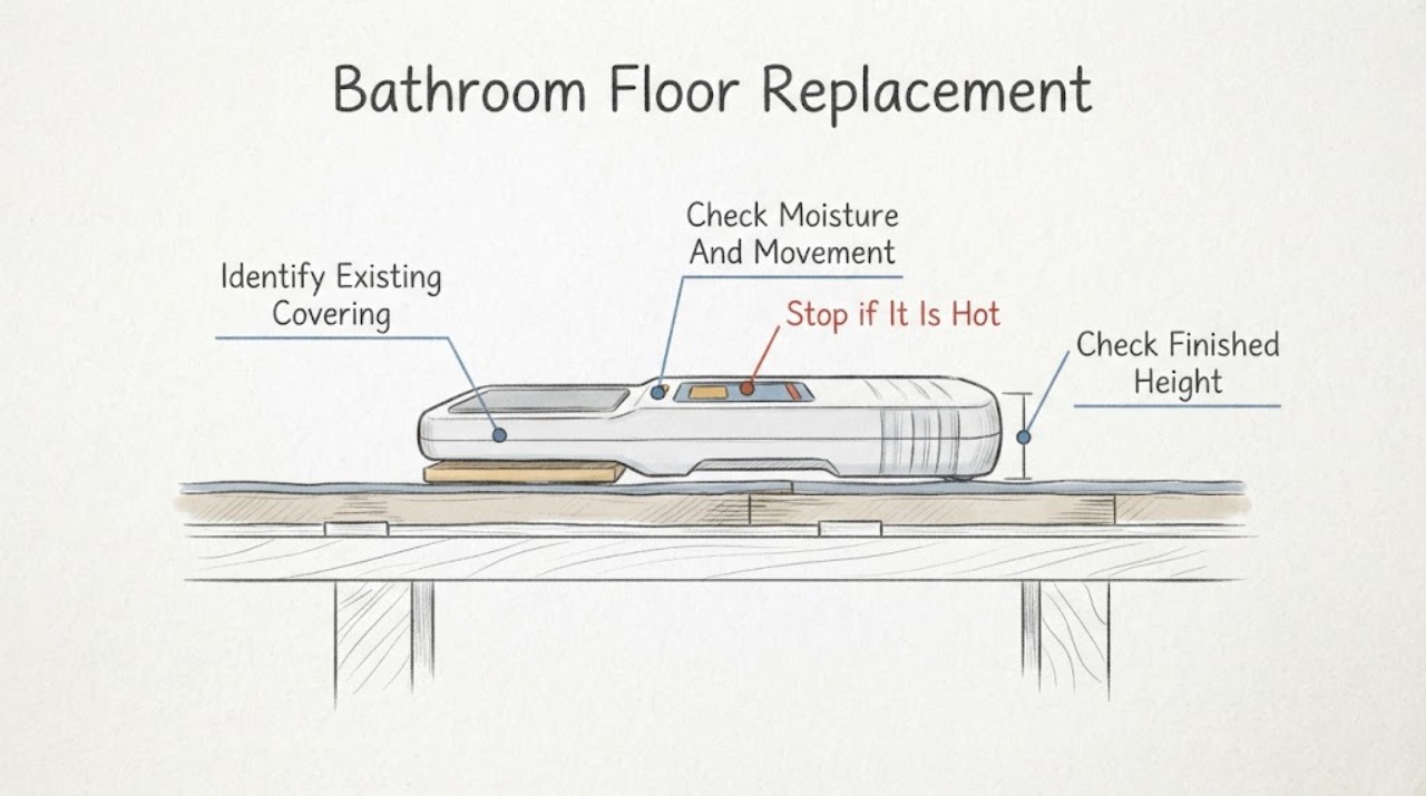 Bathroom Floor Replacement