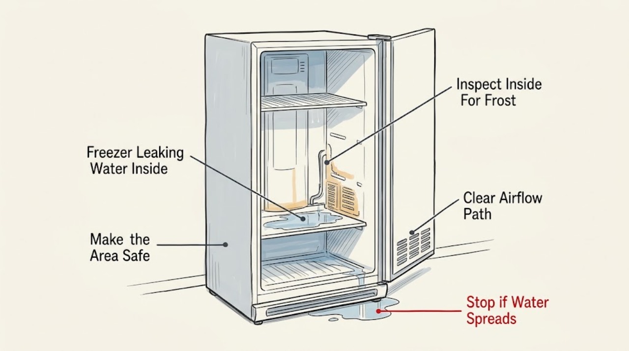 Freezer Leaking Water Inside
