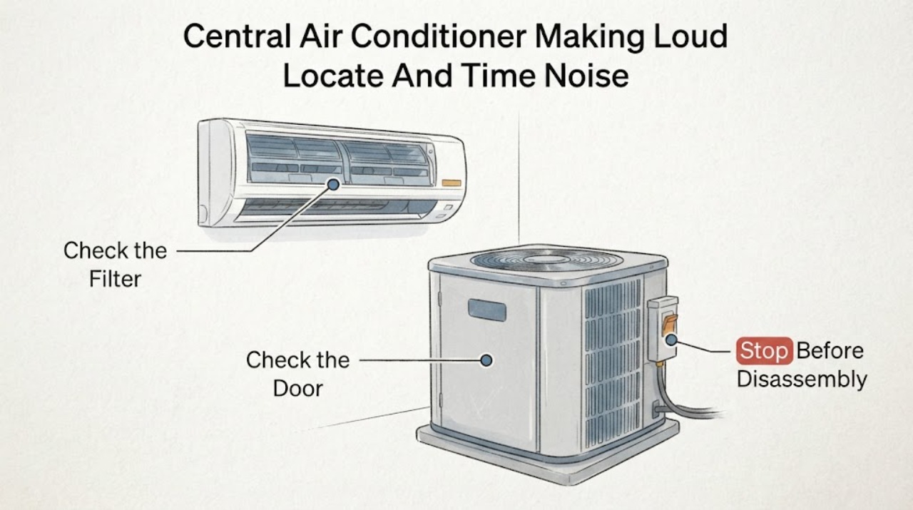 Central Air Conditioner Making Loud