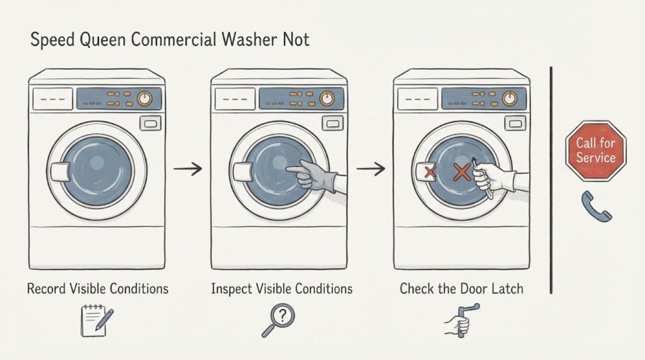 Speed Queen Commercial Washer Not
