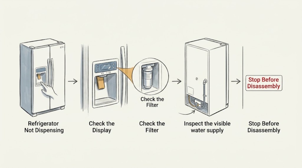 Refrigerator Not Dispensing