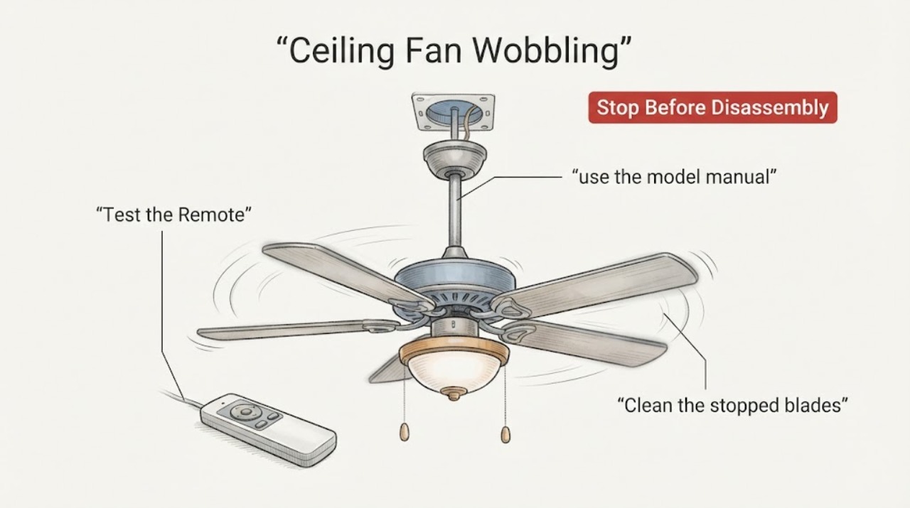 Ceiling Fan Wobbling