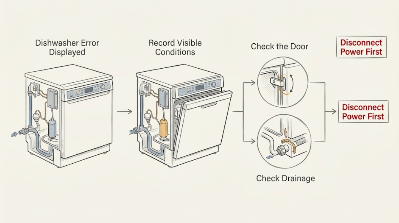 Dishwasher Error Displayed