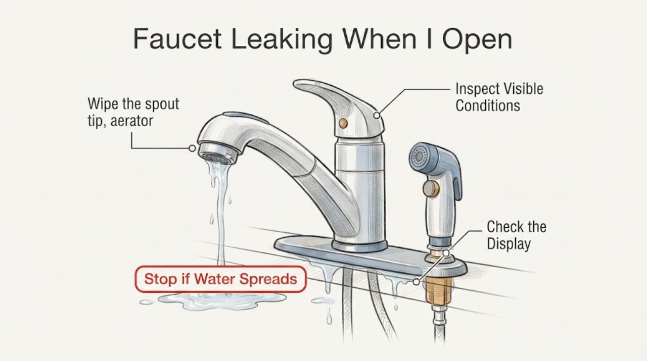 Faucet Leaking When I Open