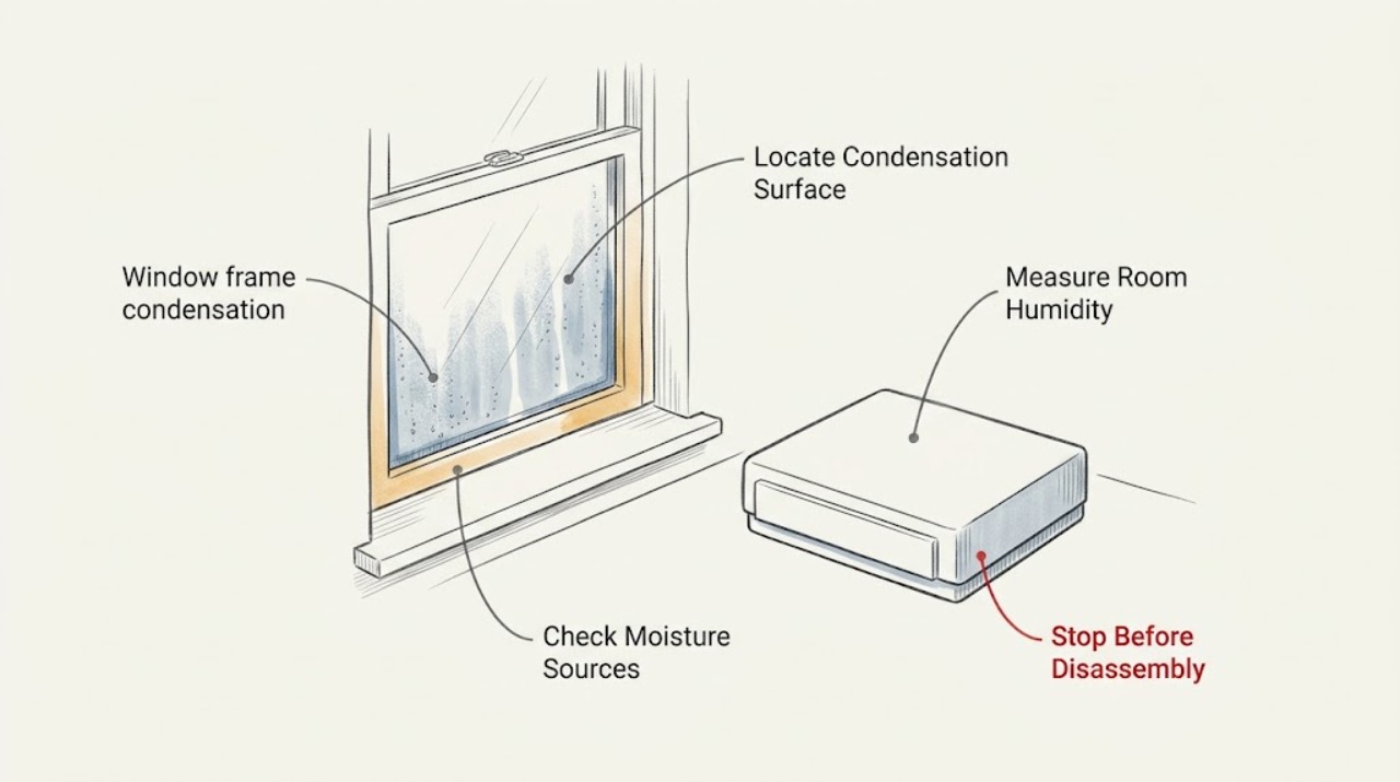 Window frame condensation