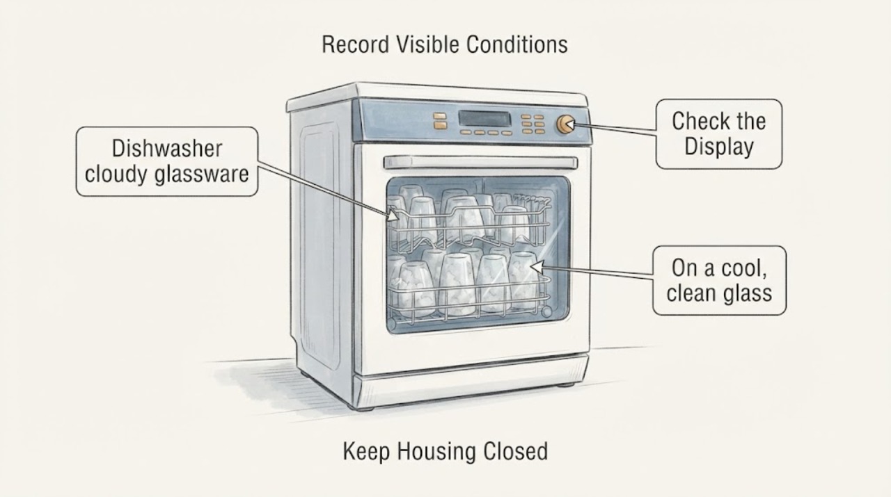 Dishwasher cloudy glassware