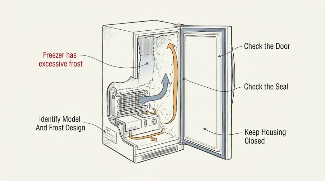 Freezer has excessive frost