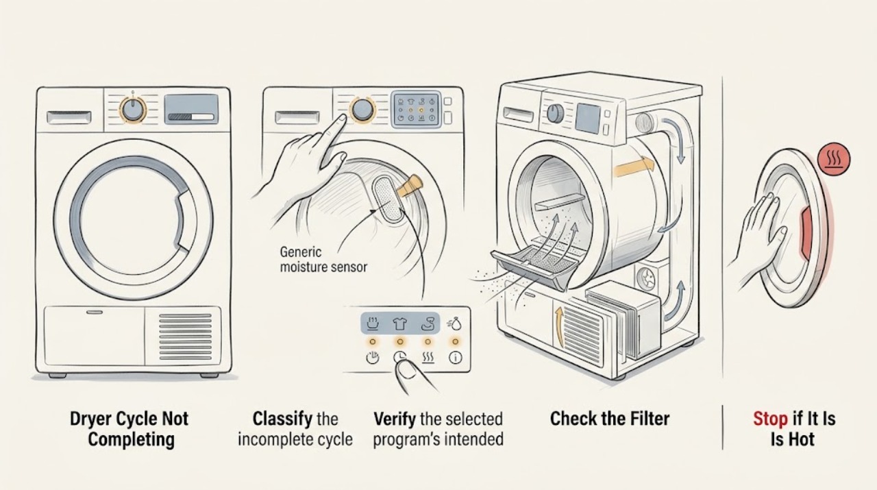 Dryer Cycle Not Completing