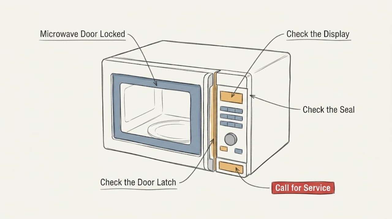 Microwave Door Locked