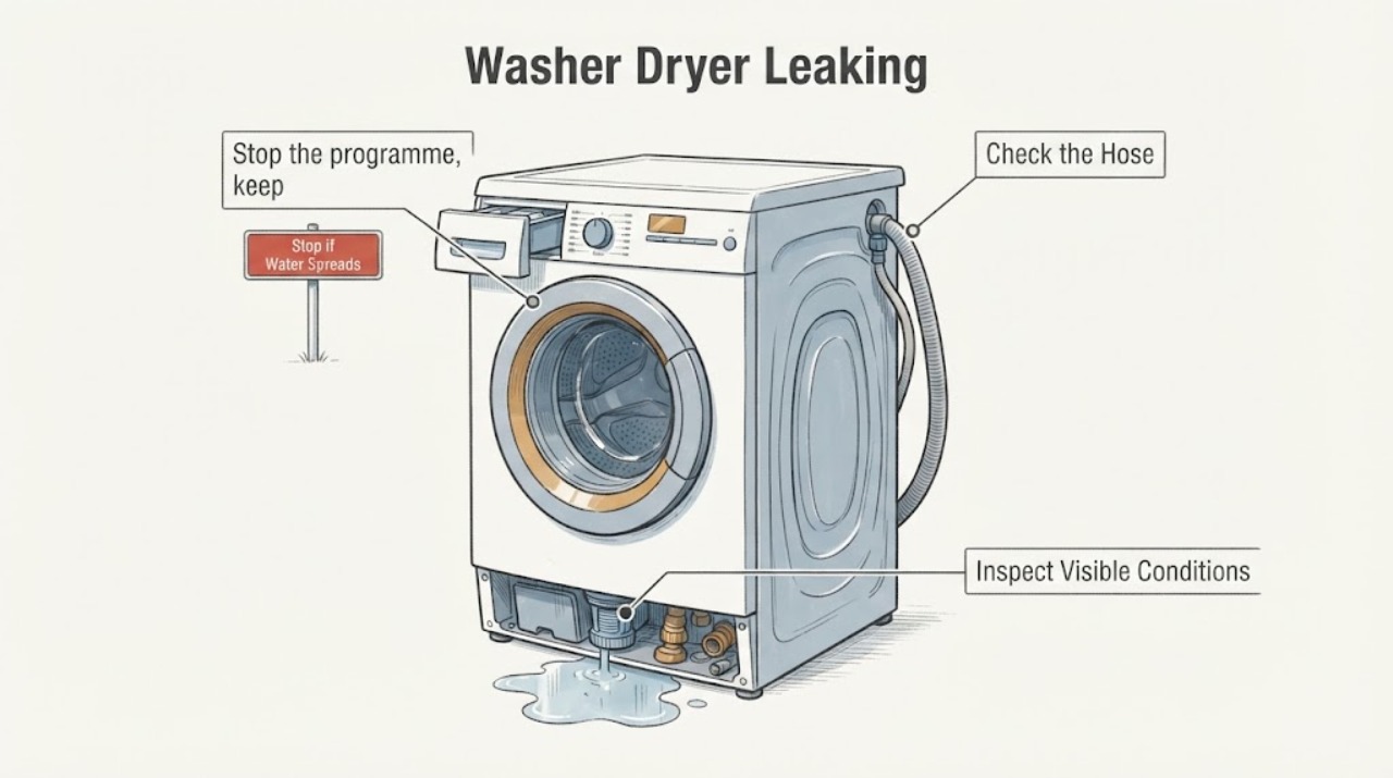 Washer Dryer Leaking