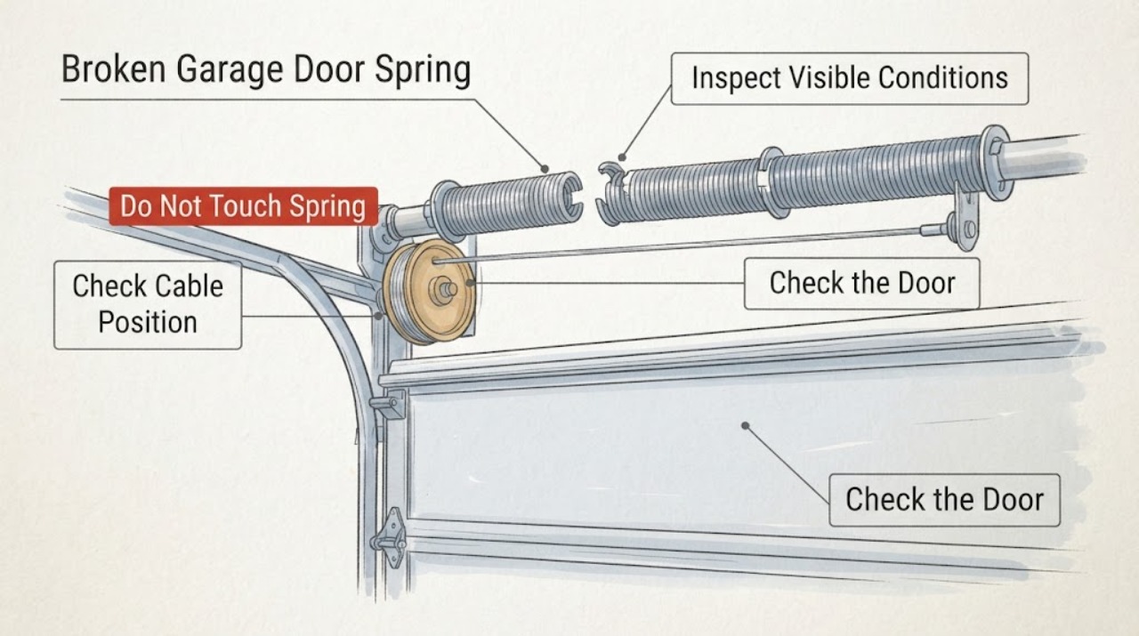 Broken Garage Door Spring