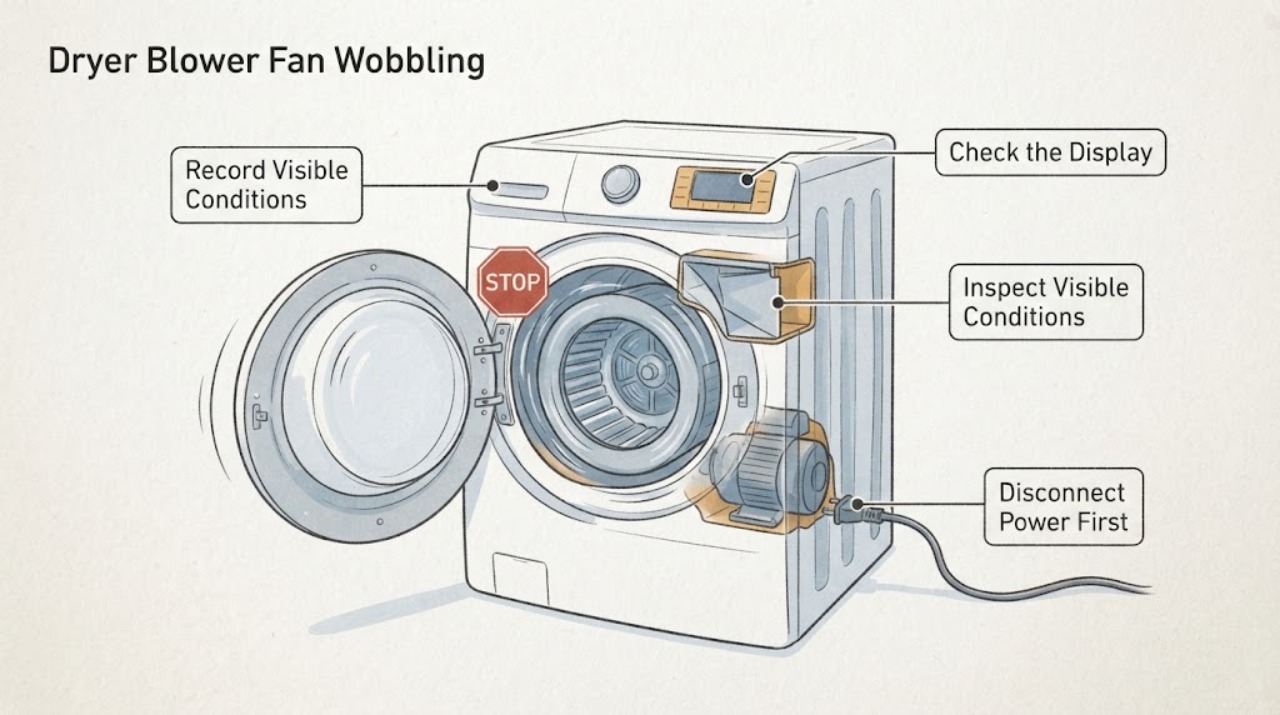 Dryer Blower Fan Wobbling