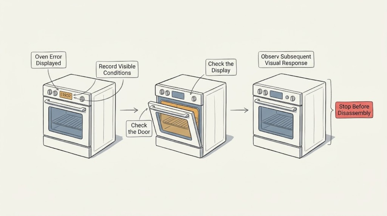 Oven Error Displayed