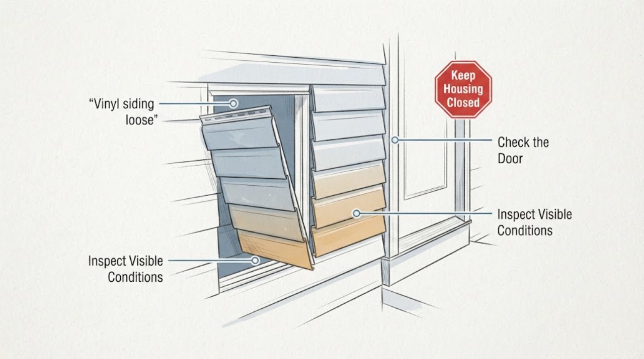 Vinyl siding loose