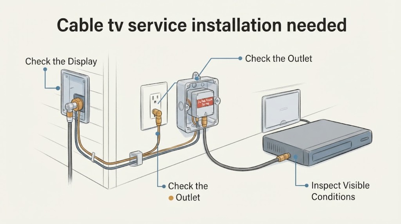 Cable tv service installation needed