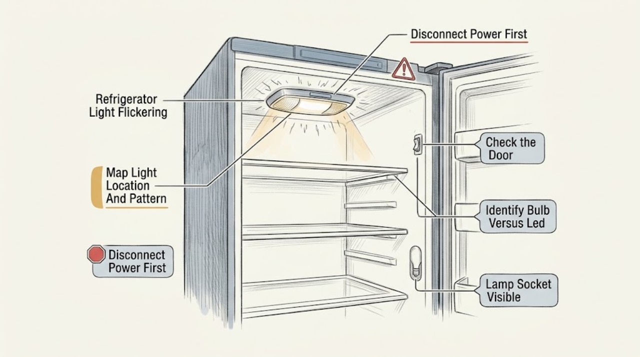 Refrigerator Light Flickering