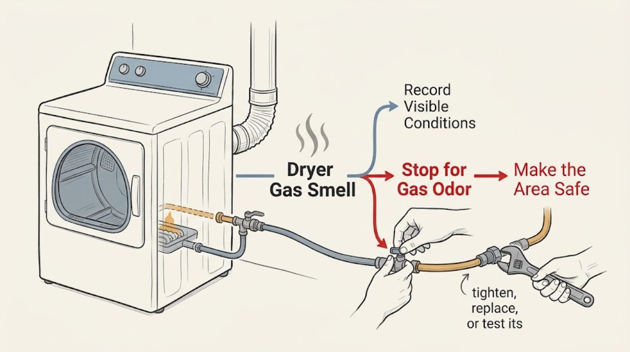 Dryer Gas Smell