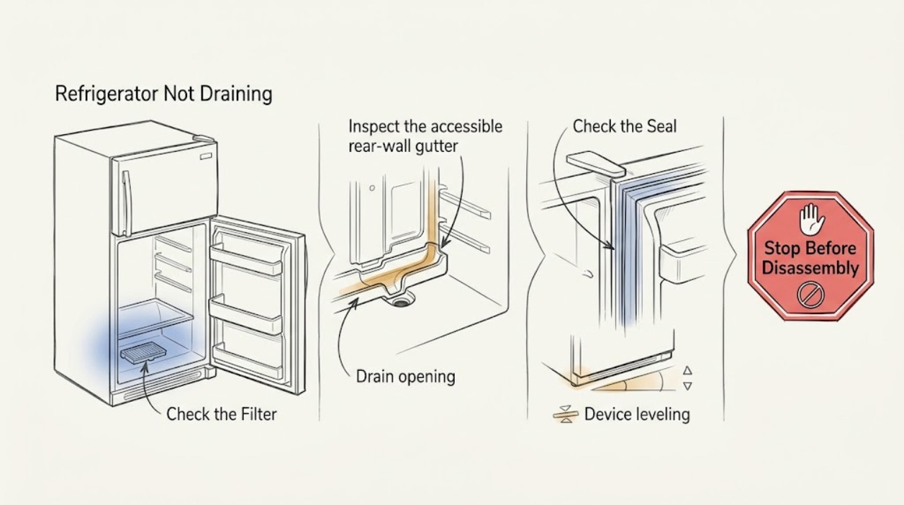 Refrigerator Not Draining