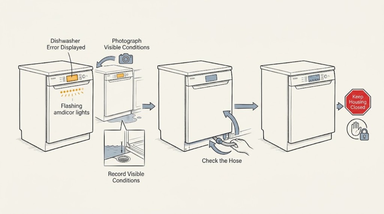 Dishwasher Error Displayed