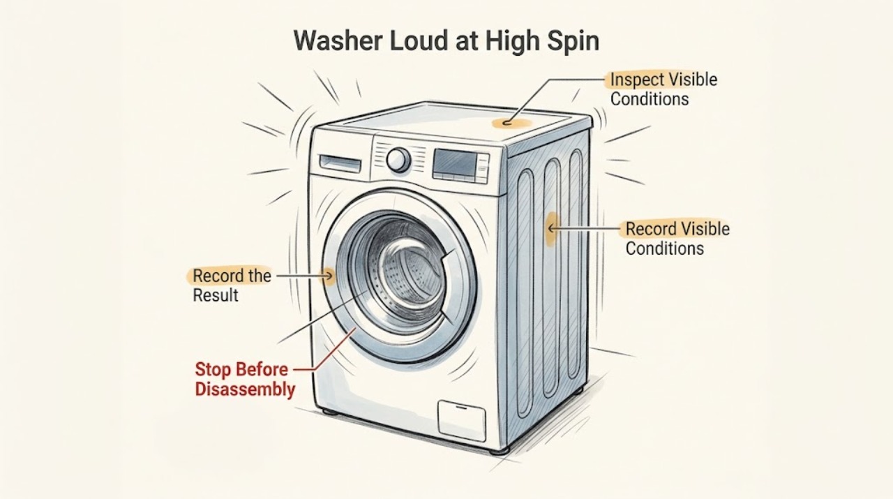 Washer Loud at High Spin
