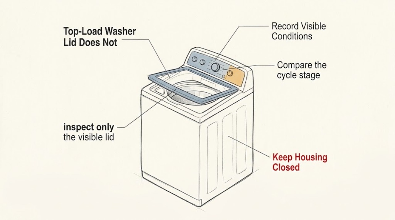 Top-Load Washer Lid Does Not
