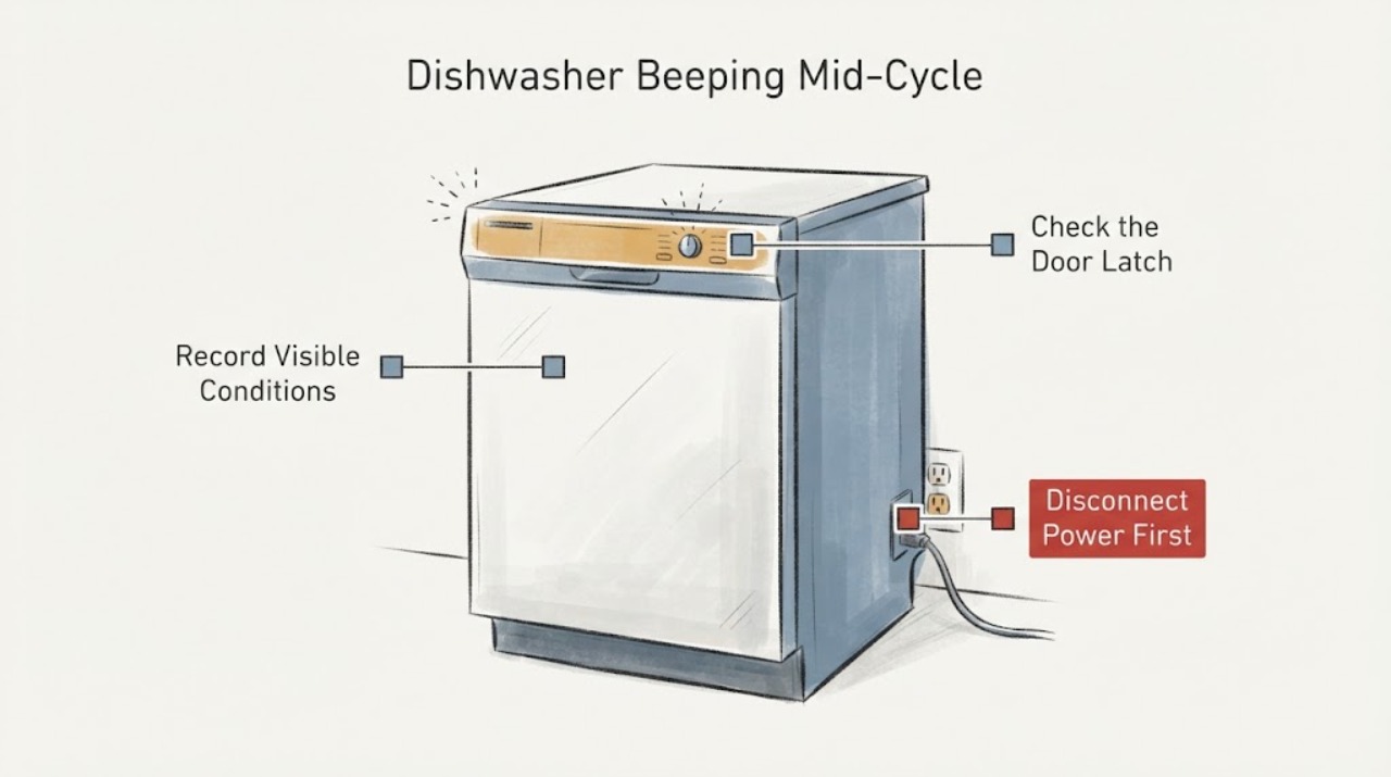 Dishwasher Beeping Mid-Cycle