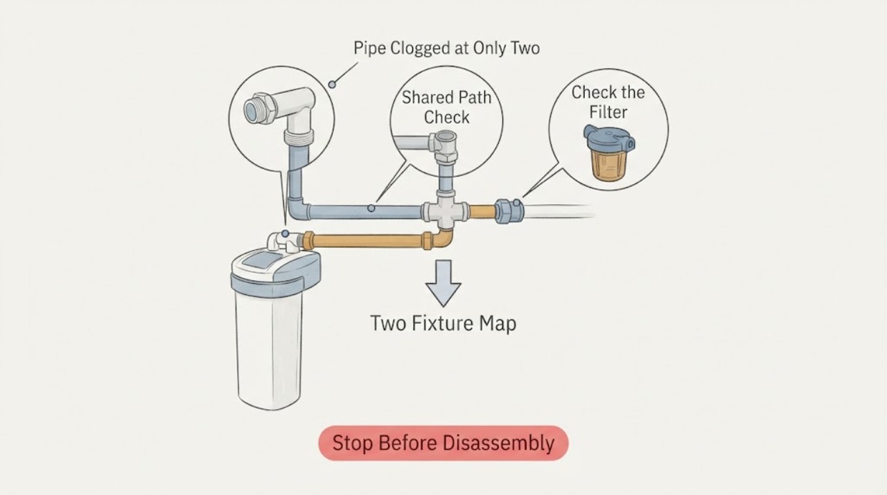 Pipe Clogged at Only Two