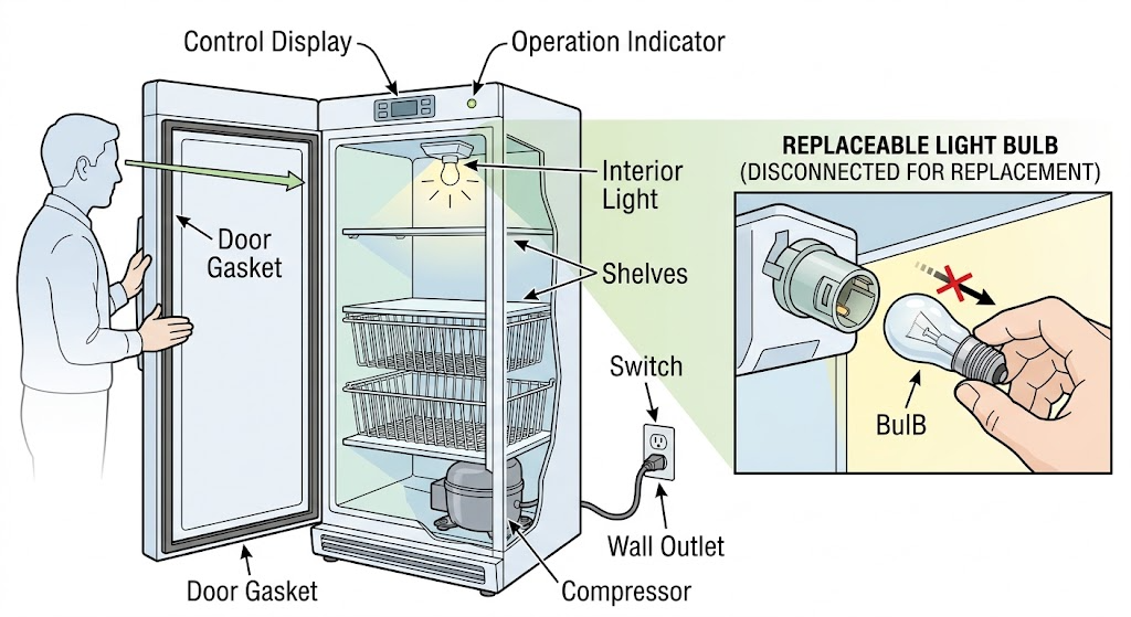 Electrolux Freezer Light Flickering: Check Power, Bulb, Door Switch, and Controls