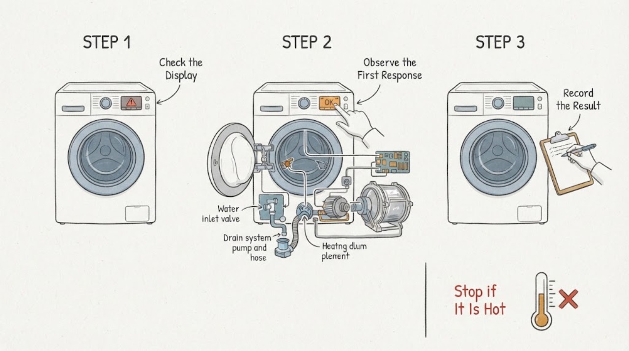 Washing Machine Error Displayed