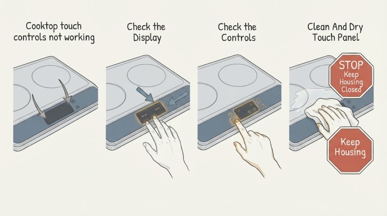 Cooktop touch controls not working