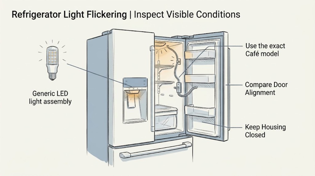 Refrigerator Light Flickering