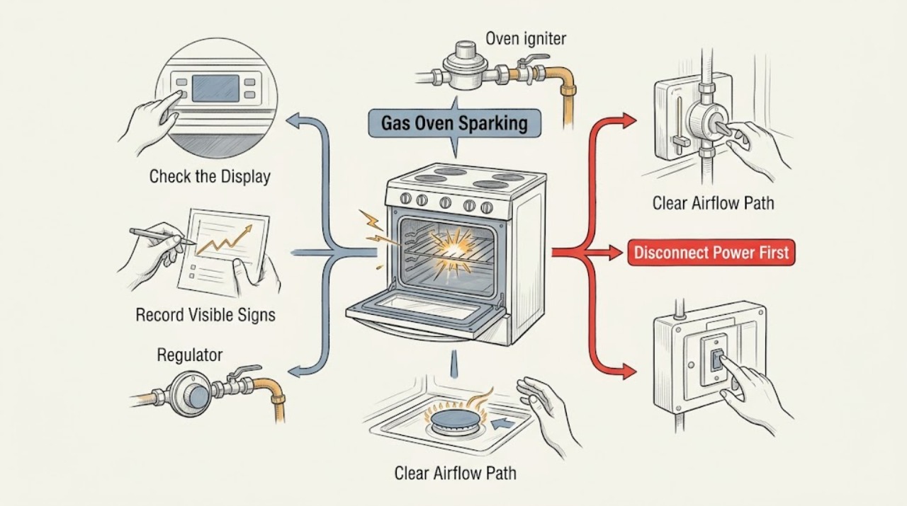 Gas Oven Sparking