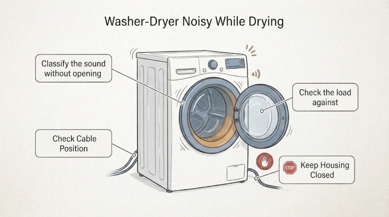 Washer-Dryer Noisy While Drying