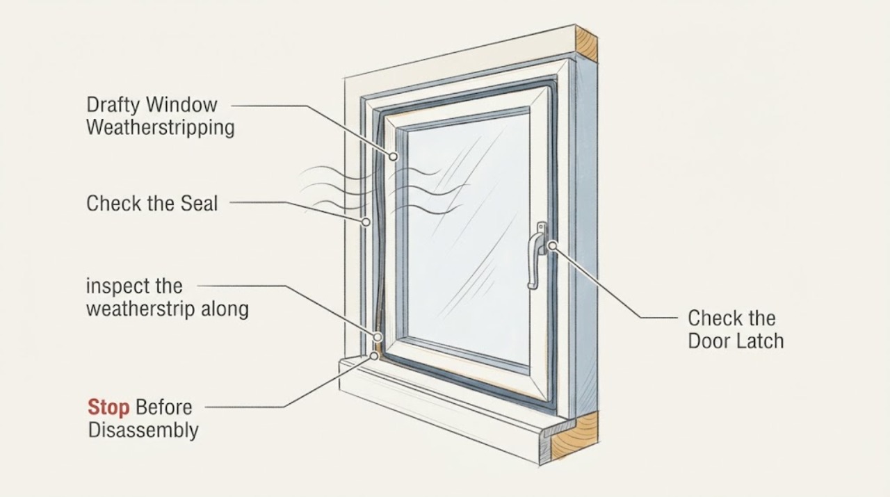Drafty Window Weatherstripping