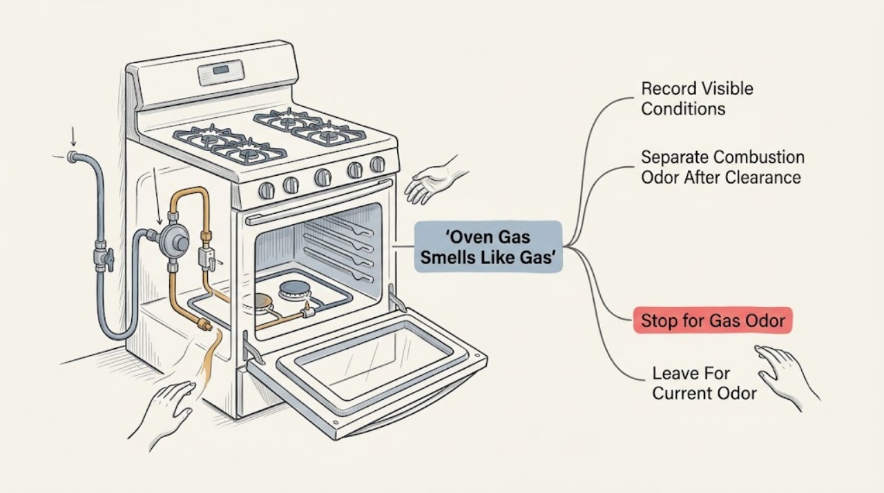 Oven Gas Smells Like Gas