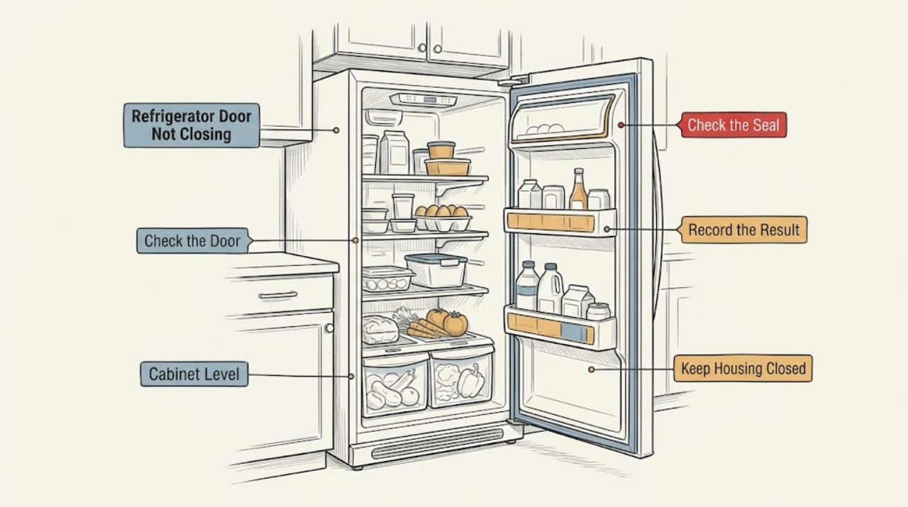 Refrigerator Door Not Closing