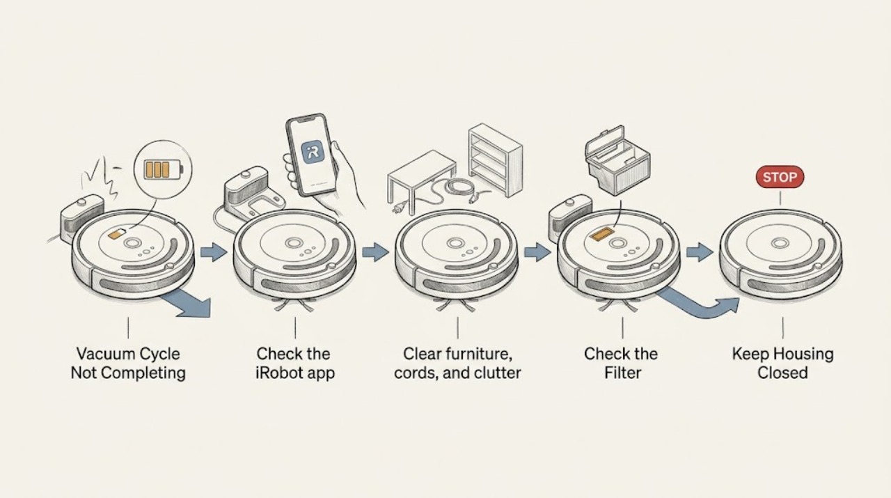 Vacuum Cycle Not Completing