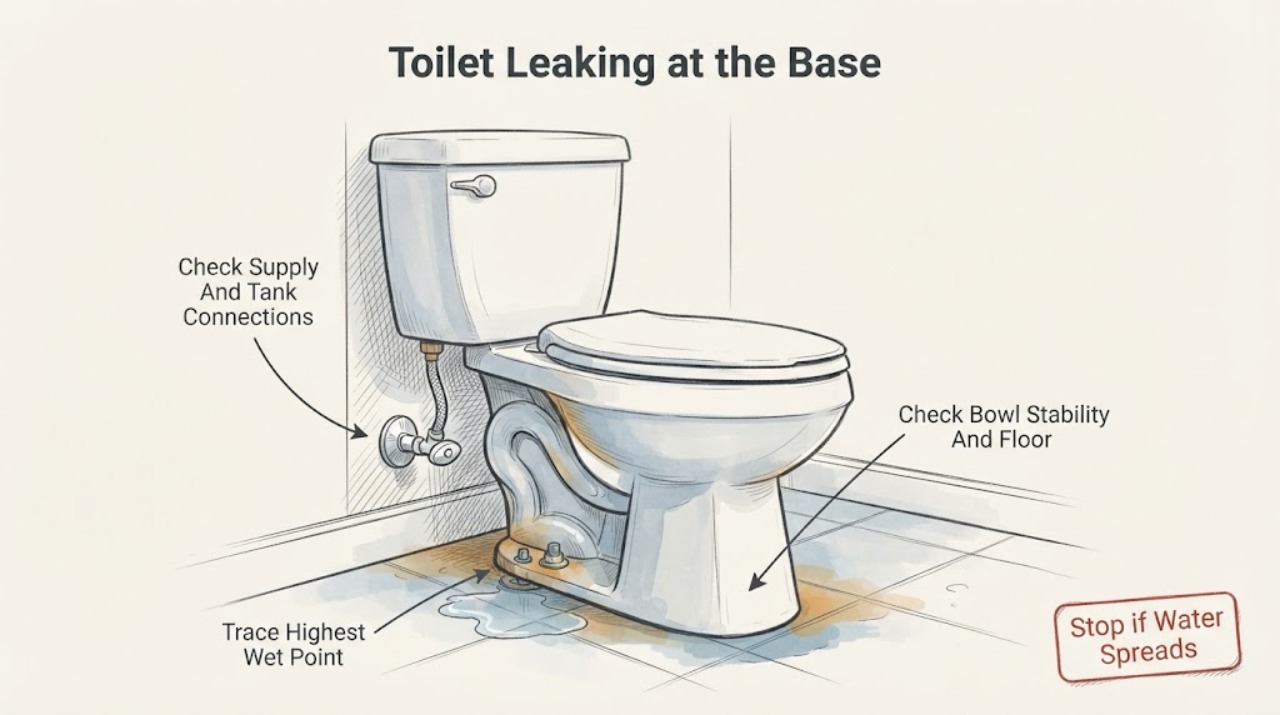 Toilet Leaking at the Base